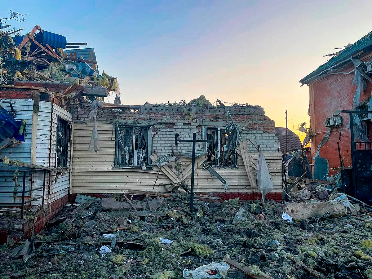 AP : This photo released by the acting Governor of Kursk region Alexei Smirnov telegram channel on Tuesday, Aug. 6, 2024, shows a damaged house after shelled by the Ukrainian side in the city of Sudzha, Kursk region that borders Ukraine